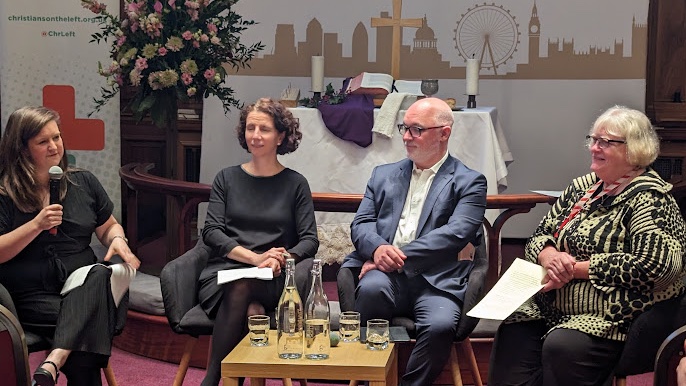 hannahmerich's tweet photo. A real joy to host the @chrleft Tawney Dialogue tonight - huge thanks to @AnnelieseDodds, @MaeveSherlock and Ross Hendry for an incredibly thoughtful, hope-filled conversation about the role of faith in a future Labour govt. https://t.co/cex5LH4KsD
