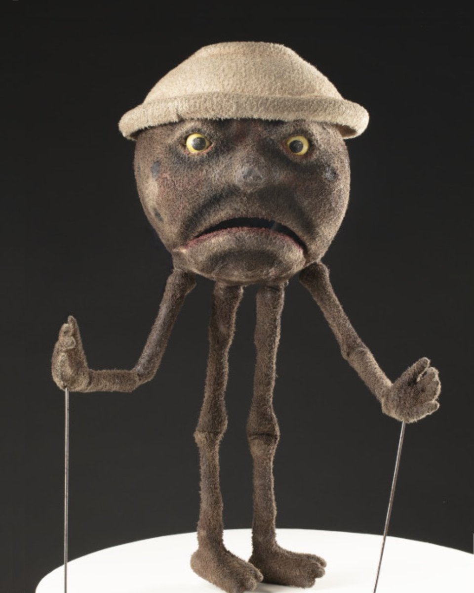 nma's tweet photo. We’ve pulled some strings for #WorldPuppetDay 👏
Norman Lindsay’s 1918 book, The Magic Pudding was first brought to life by the Marionette Theatre of Australia in 1960.
Christine Baker and Michael Fitzgerald made this puppet of Albert the magic pudding between 1970-1988. https://t.co/KkGAtDvC9K