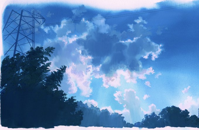 「power lines scenery」 illustration images(Latest)｜5pages