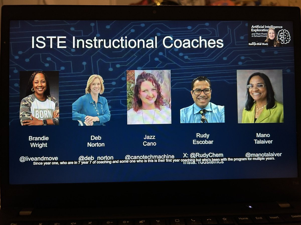 MsFagin's tweet image. Excited to start this journey digging deeper in to #AI as part of a partnership with @ISTEofficial and @GM! All of the coaches are amazing, but @deb_norton is the best! #FaginatorTech #STEAM #LifelongLearning