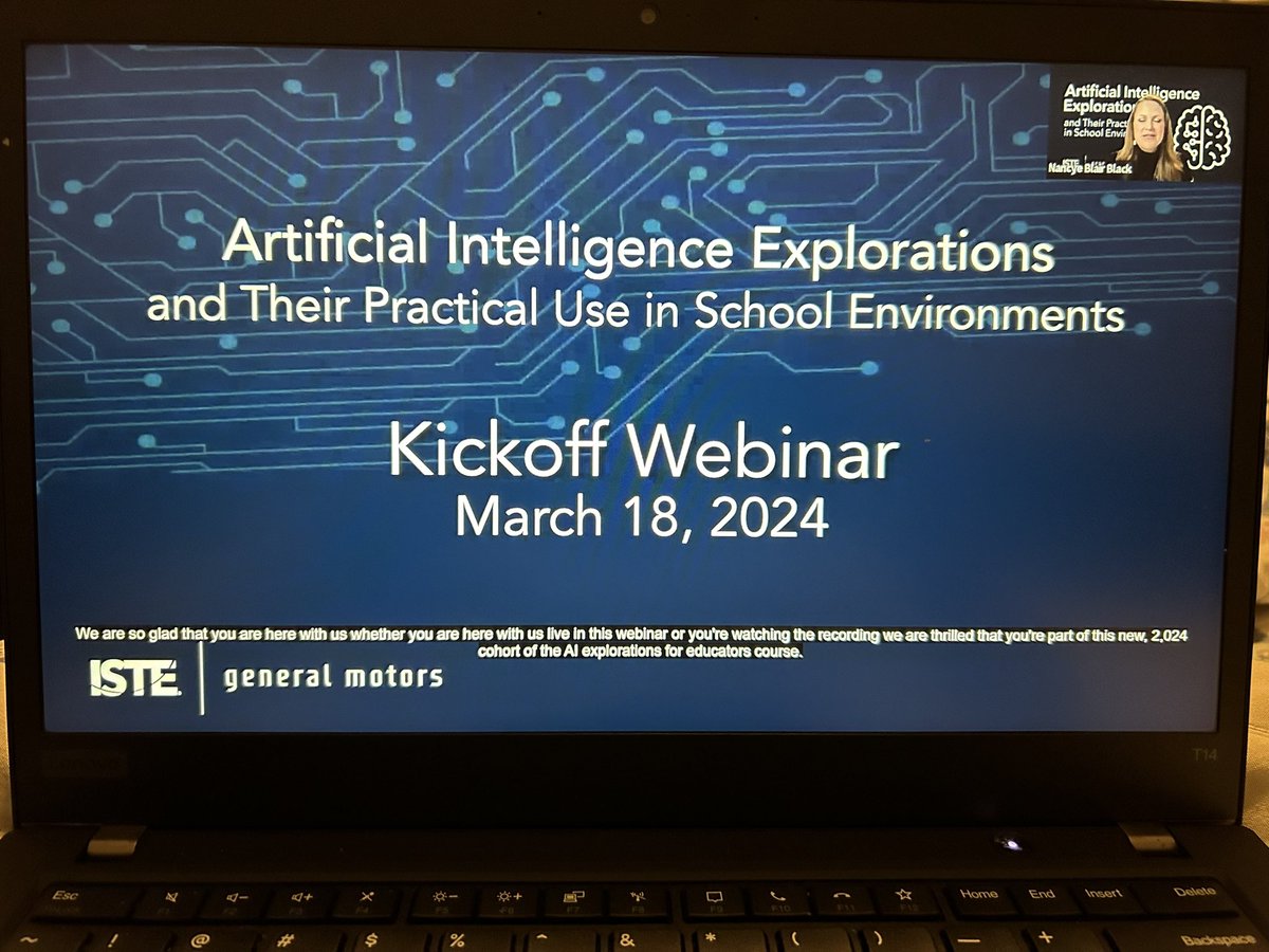 MsFagin's tweet image. Excited to start this journey digging deeper in to #AI as part of a partnership with @ISTEofficial and @GM! All of the coaches are amazing, but @deb_norton is the best! #FaginatorTech #STEAM #LifelongLearning