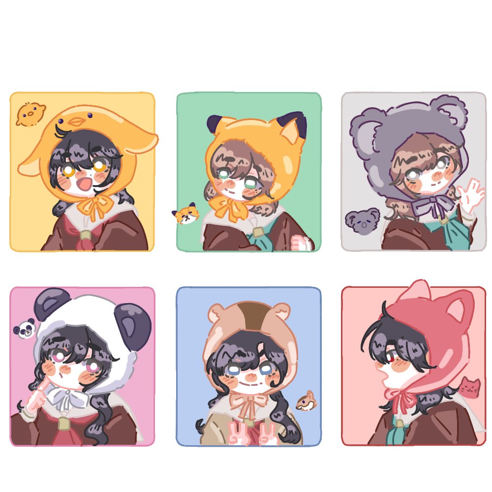 🐤 🦊🐨🐼🐿️🐱 #蓮ノ空美術部 #lovelive