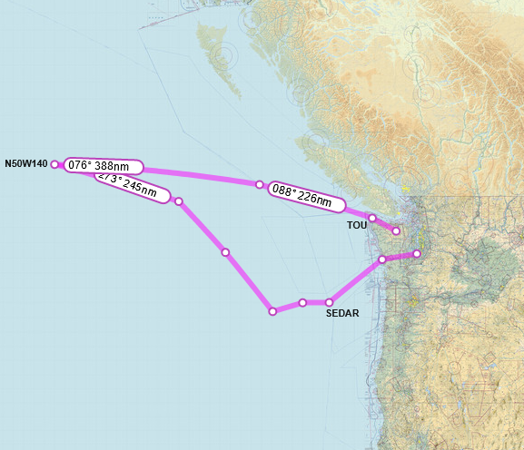 SirListenalot's tweet photo. #KC135's #AE04C5 &amp; #AE035F as #PICO11-12 out of McChord for AR with 2BW Barksdale #B52's via HQM - SEDAR - N4530W12800 - N4512W12927 - N4711W13144 - N4850W13400 - N50W140 - SPONJ - TOU - ARRIE https://t.co/DYok2cxzAL
