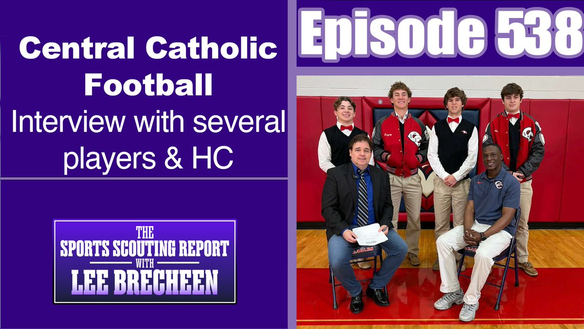 Check out this episode of the Sports Scouting Report with Lee Brecheen! Episode 538 Central Catholic Football Interview with Several Players and HC @LeeBrecheen youtube.com/watch?v=UsBkU8…