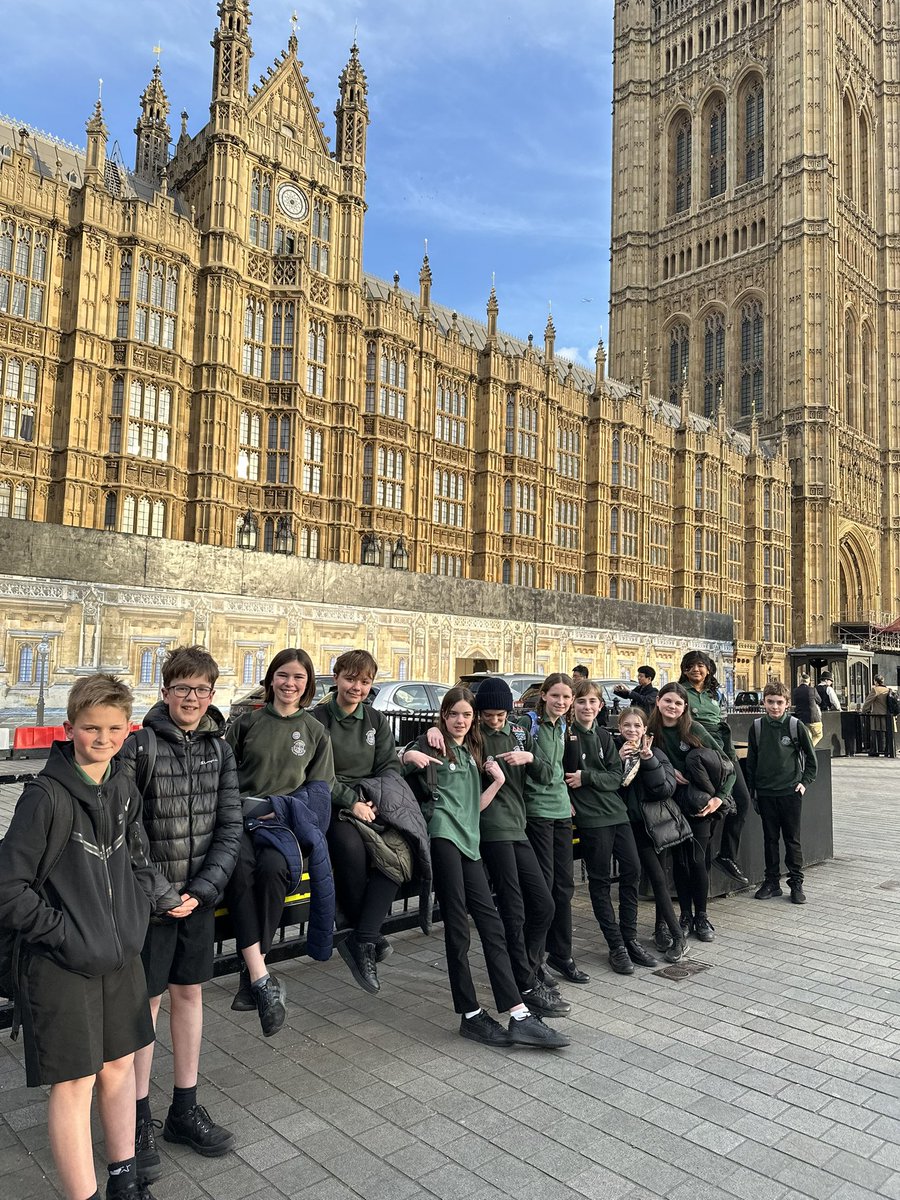 Today saw a school trip with some of year 7 visiting London and the Houses of Parliament. Students saw a live debate in both the House of Commons (debate on Post Office, Horizon) and the House of Lords (free child care). Followed by a workshop on the history of Parliament