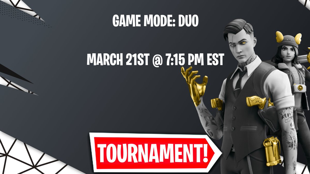 SBCee (@sadboycee) on Twitter photo Hosting Duo Cash Cup 🏆
NAC - Fortnite Tournament
Unlimited Games / 10 per win
March 21st / 7:15PM EST
Must be Following <a href="/NaPracServer/">NA Practice Server</a>
Like & Reply if you want in 👇 Hosting Duo Cash Cup 🏆
NAC - Fortnite Tournament
Unlimited Games / 10 per win
March 21st / 7:15PM EST
Must be Following <a href="/NaPracServer/">NA Practice Server</a>
Like & Reply if you want in 👇