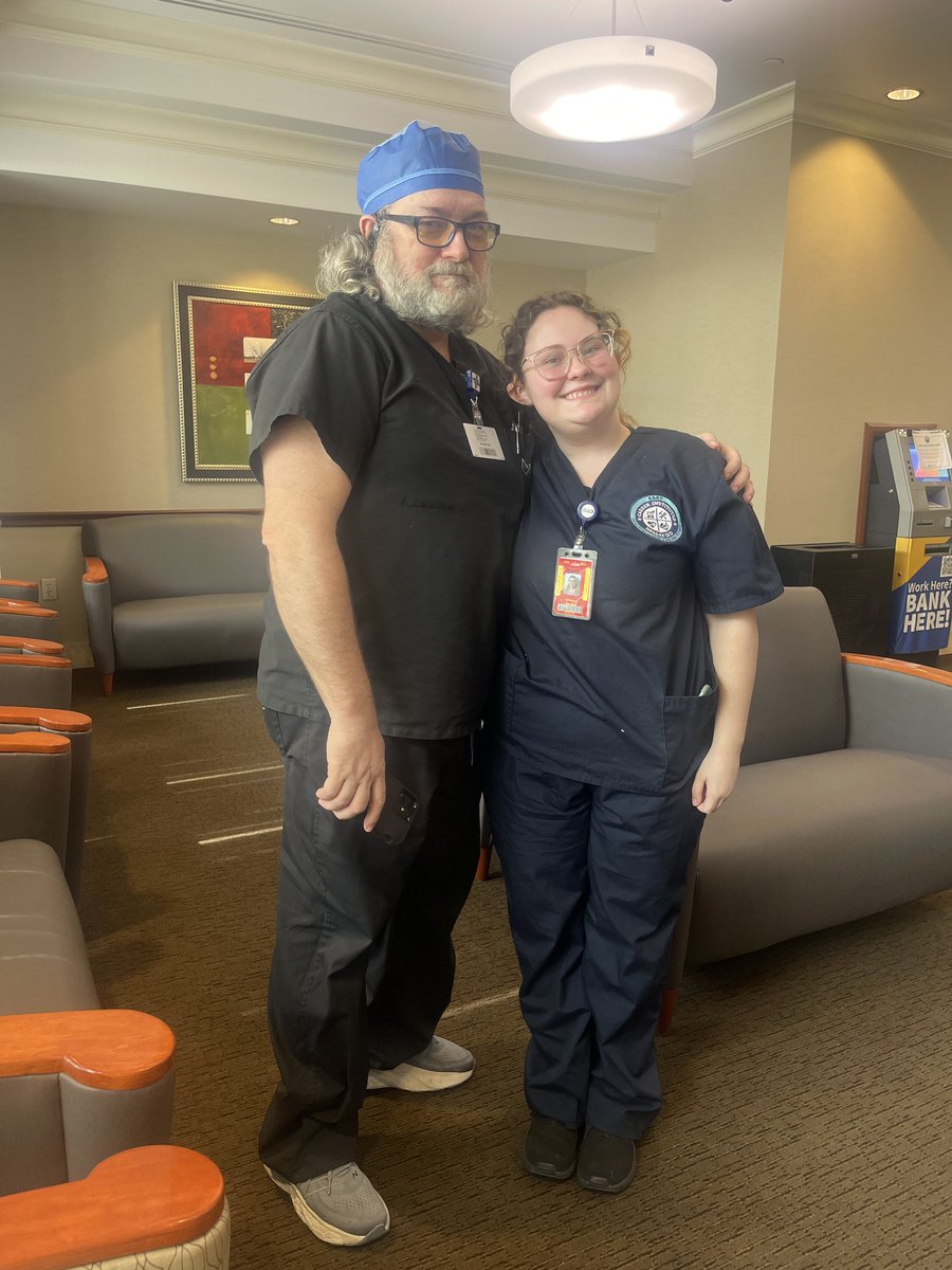 Career Institute East (@cieastdallas) on Twitter photo The smiles tell it all. 😌First official day of clinical rotations. Exposure to:
-catheter stents
-aorta surgery
-pacemaker surgery
-patient care
Even a father/daughter duo.
#cteexperiences
#wearecieast
<a href="/Alvarenga_DISD/">Oswaldo Alvarenga</a>
<a href="/DrBrianLusk/">Brian Lusk</a>
<a href="/CTEinDallasISD/">Career and Technical Education</a> The smiles tell it all. 😌First official day of clinical rotations. Exposure to:
-catheter stents
-aorta surgery
-pacemaker surgery
-patient care
Even a father/daughter duo.
#cteexperiences
#wearecieast
<a href="/Alvarenga_DISD/">Oswaldo Alvarenga</a>
<a href="/DrBrianLusk/">Brian Lusk</a>
<a href="/CTEinDallasISD/">Career and Technical Education</a>