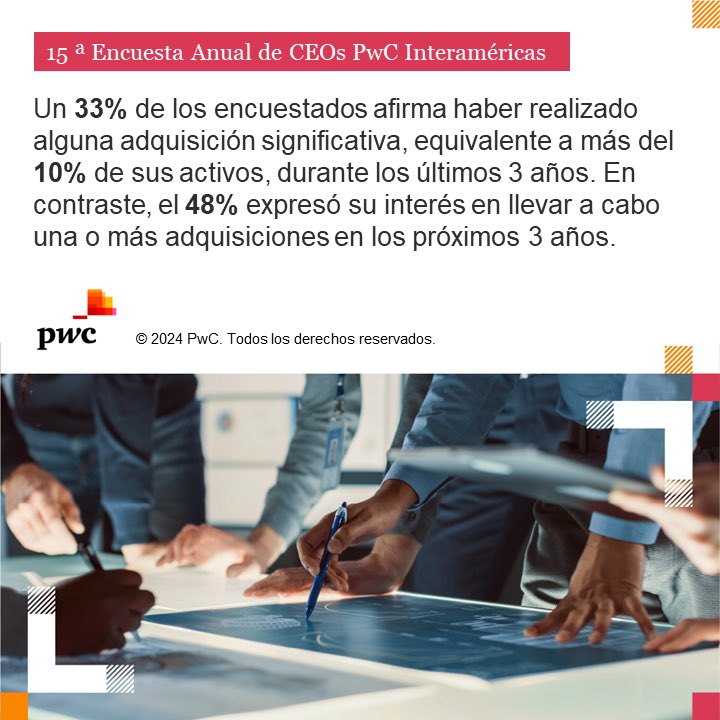 El optimismo económico se ha duplicado año tras año, pero casi la mitad de los CEOs no creen que sus negocios serán viables en una década sin reinvención. 

💡Explora nuestra 15a Encuesta Anual de CEOs PwC Interaméricas en su totalidad: pwc.com/ia/es/publicac…
#CEOSurvey