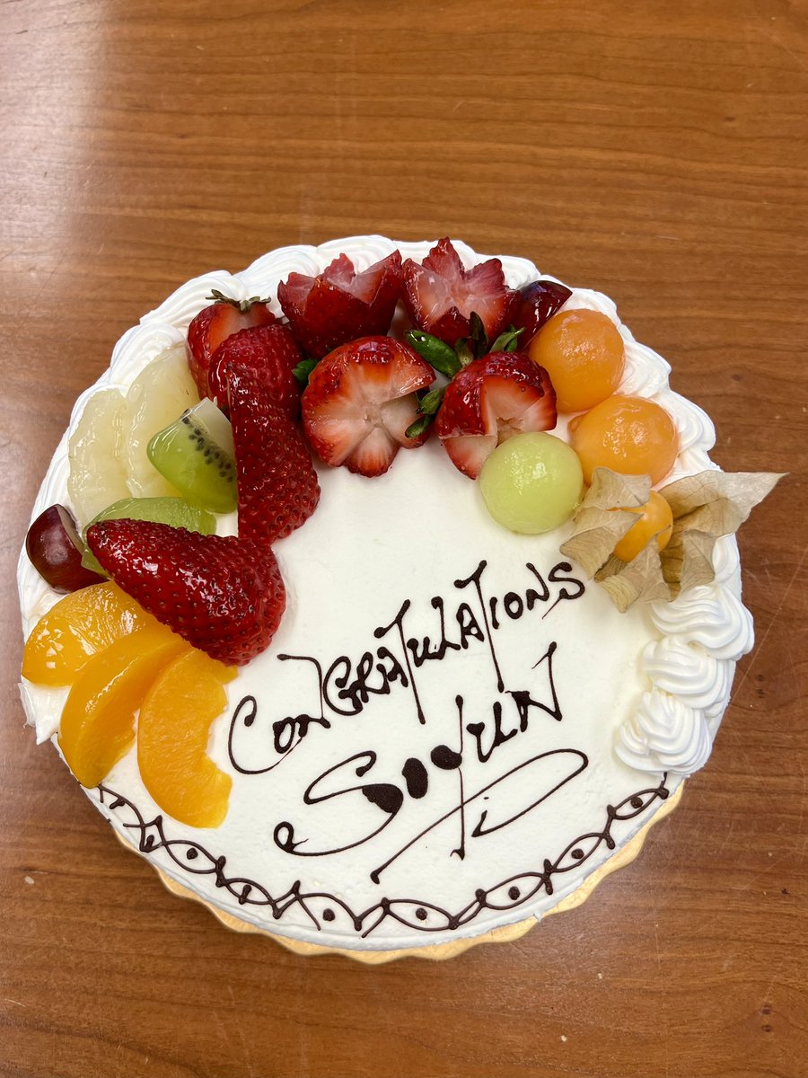 So nice to celebrate my promotion to full prof with my UBC Food Science colleagues! 😄