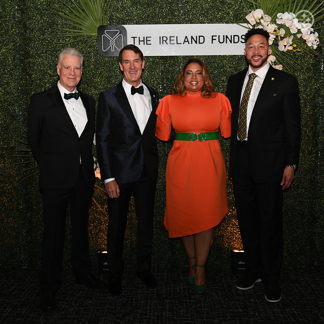 Tonight, Chairman, President, & CEO of the PNC Financial Services Group Bill Demchak & @BestoftheBatch founders @CharlieBatch16 & Latasha Wilson-Batch will be honored for their impact on the Pittsburgh region in manners that fit with the tradition & values of @TheIrelandFunds.