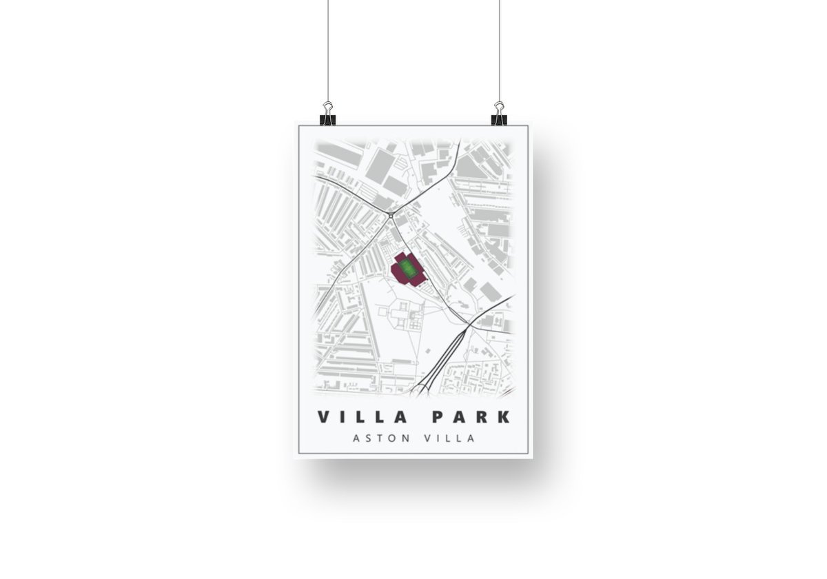 Villa Park, a stadium with deep connection to the English game and home to football giants Aston Villa. With a capacity of 42’640 this traditional stadium represents everything great about football in the UK. footygeeks.co.uk/shop/p/villa-p… #astonvilla #footballprint