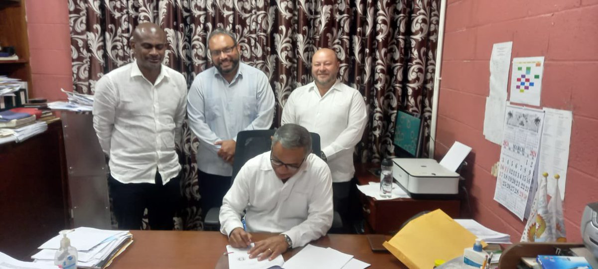 Signed and sealed... the agreement with the stevedores and their CWU representatives has been effected. The work continues as we ensure the Port of Belize remains a viable critical infrastructure supporting national development.