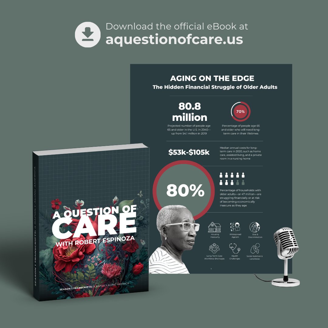 In the new, official eBook for season 1 of a #aquestionofcare, expert guest Howard Gleckman at the Urban Institute describes why our #caregiving system isn’t working for anyone. Download it now at aquestionofcare.us @howard_gleckman @urbaninstitute