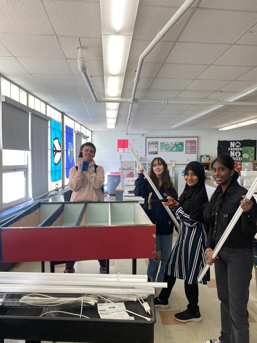 Garden season is upon us! A DIY seed starter shelf is coming together @john_high 🌱
