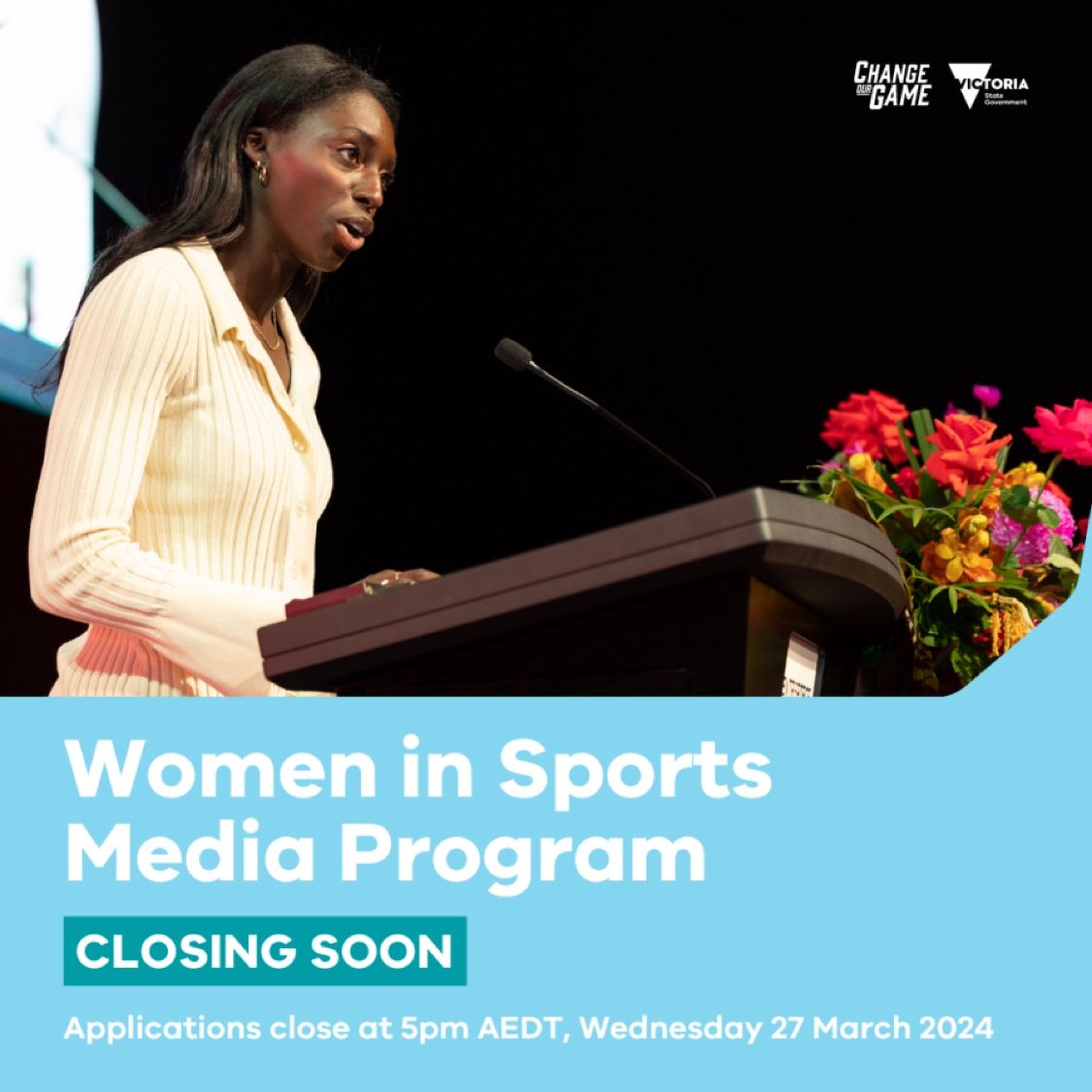 Take a look at this great opportunity to empower yourself in the world of sports media! @ChangeOurGame 
changeourgame.vic.gov.au/the-initiative…