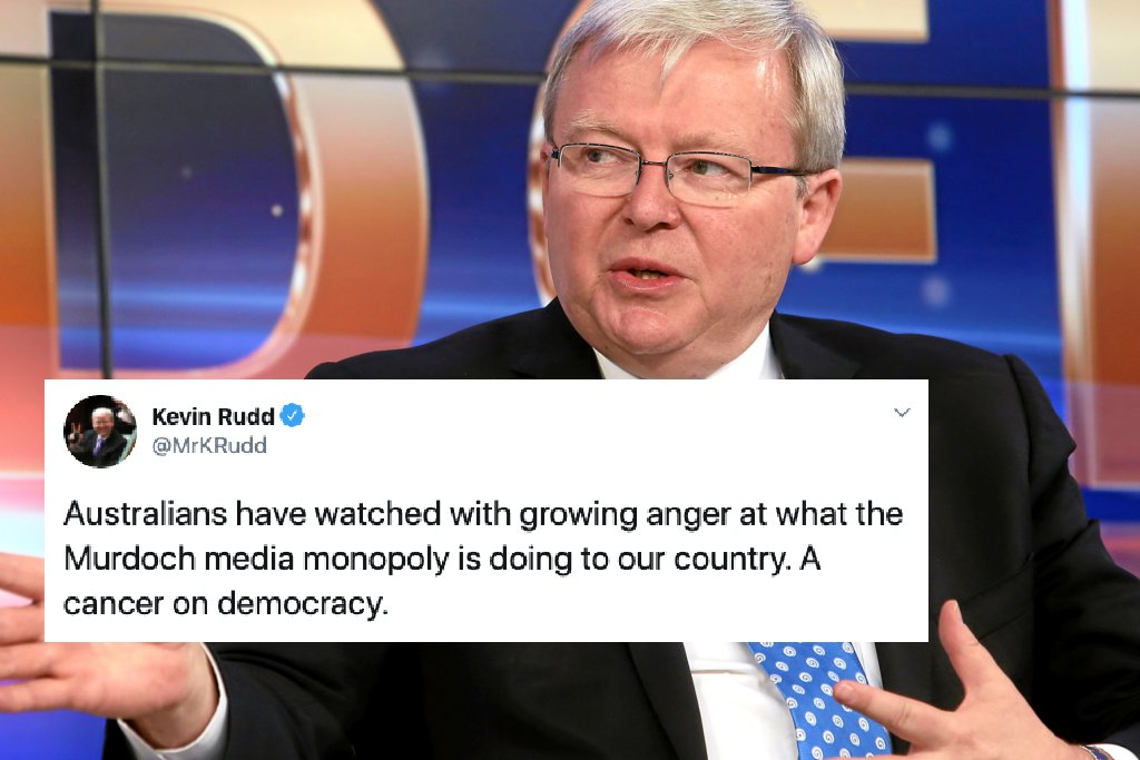 The attacks on Kevin Rudd can be traced back to Kevin calling for a Murdoch Royal Commission. Rudd called Murdoch media a cancer on democracy, and they've just proven it, again.