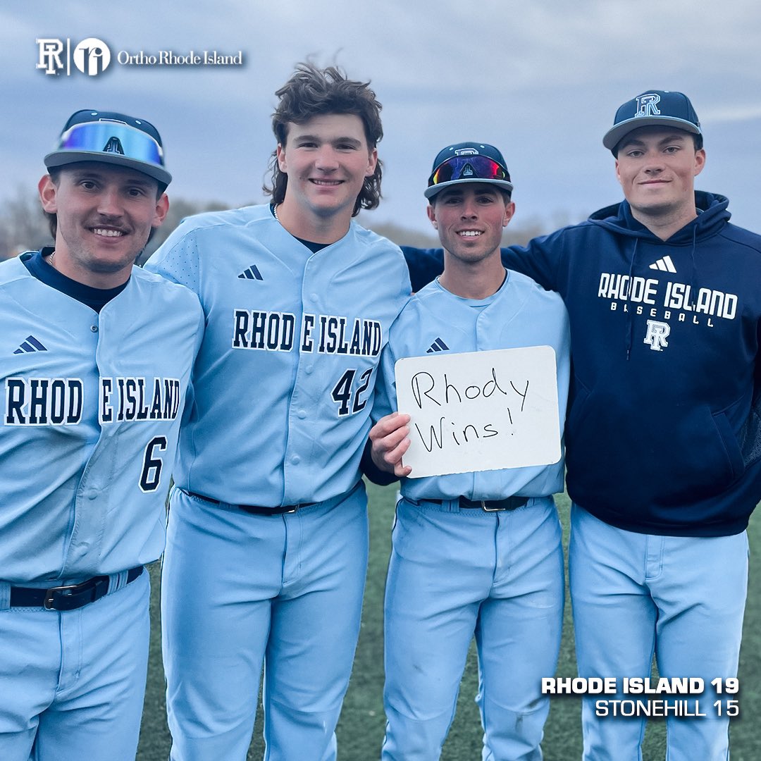 🖐️ hits and 1️⃣2️⃣ RBI from Michael Anderson got the Rams another midweek W 🤩 @RhodyBaseball #GoRhody