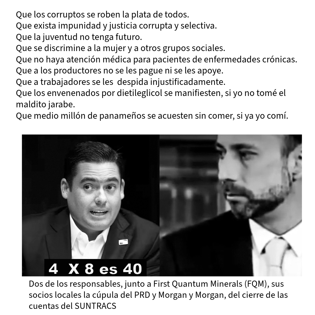 ClaridadPanama1's tweet photo. A mí que me importa.
El individualismo y la hipocresía forjados por el neoliberalismo en toda su expresión.
El SUNTRACS no está solo, el SUNTRACS somos todos. https://t.co/r0QzhVN8i2