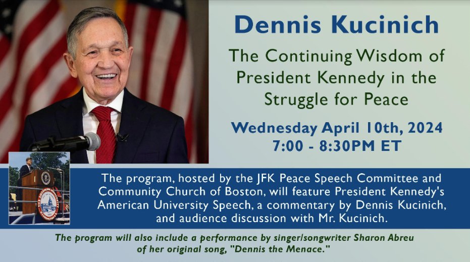My friends and I, at the JFK PEACE SPEECH COMMITTEE, invite you to this Zoom event. Register here: us06web.zoom.us/meeting/regist…