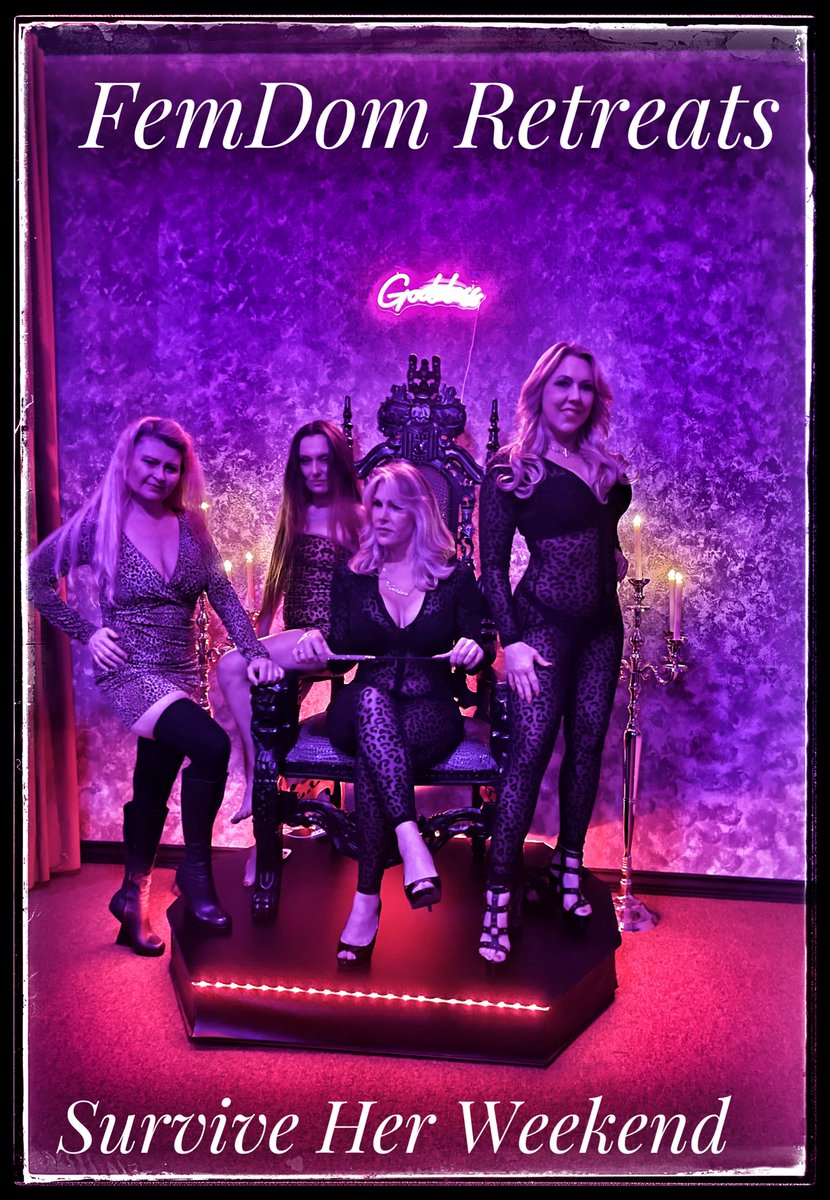 What an epic FemDom Retreat . A special Thank You to all the Ladies who made this weekend so much fun. To all the subs & slaves who attended , you all did a good job entertaining and serving . Want to join the next retreat ? Send a request to Submite@femdomretreats.com