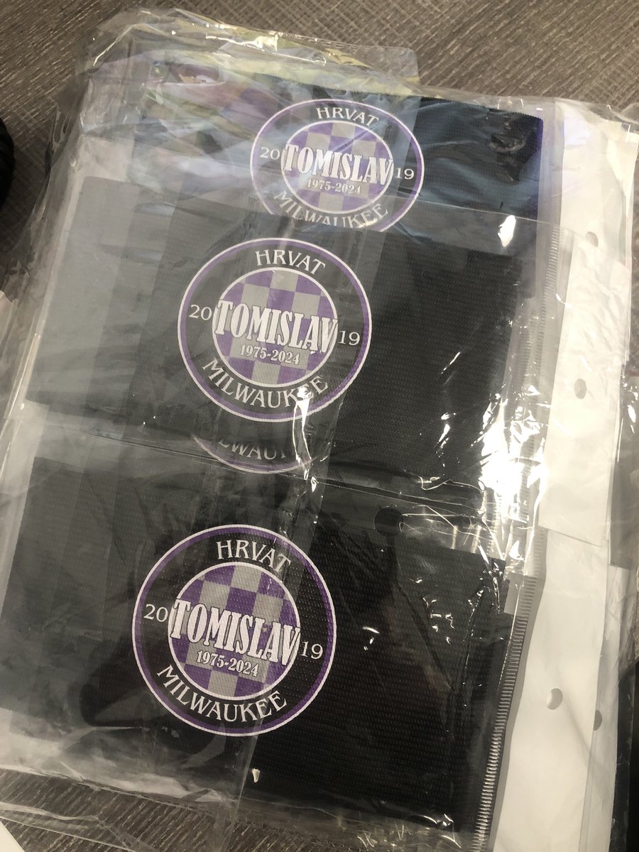 New Tomislav tribute armbands are ready for our outdoor season!  Friday Night league coming soon starting in May!