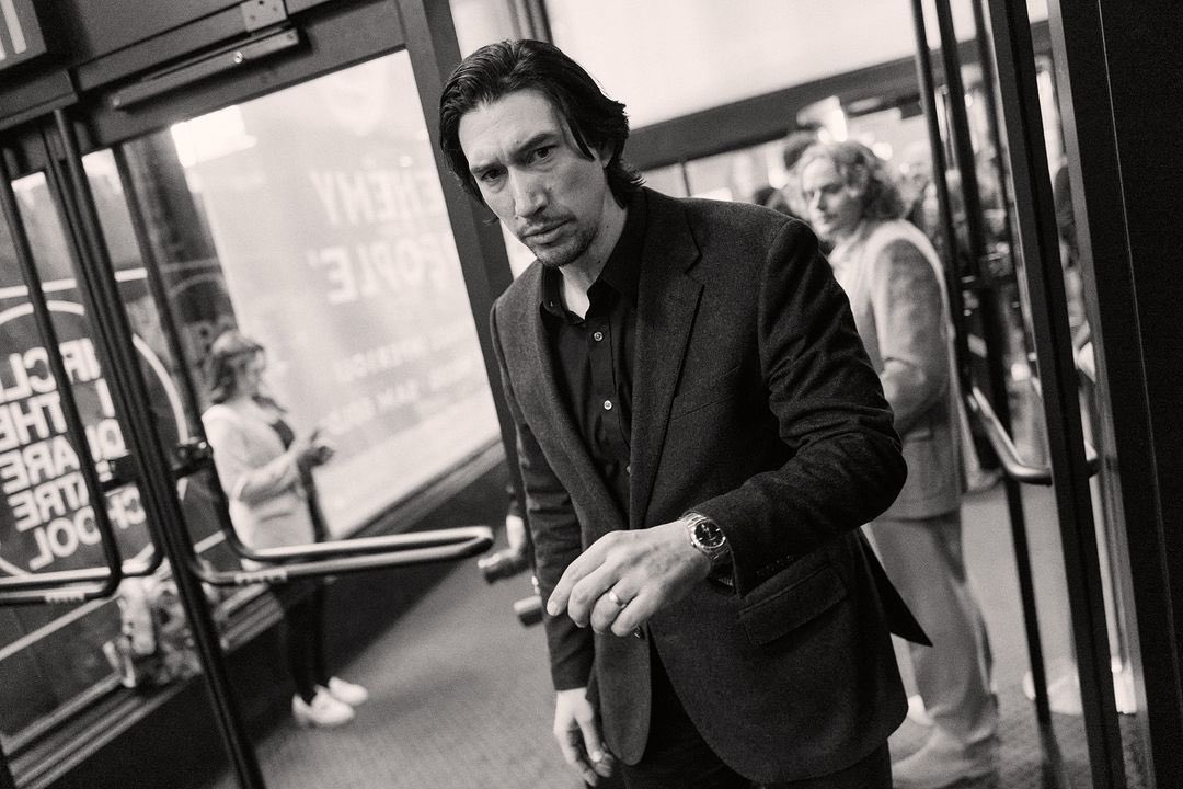 NEW pic of Adam Driver attending opening night for “An Enemy of the People”, March 18, 2024- anenemyplay/emiliomadrid