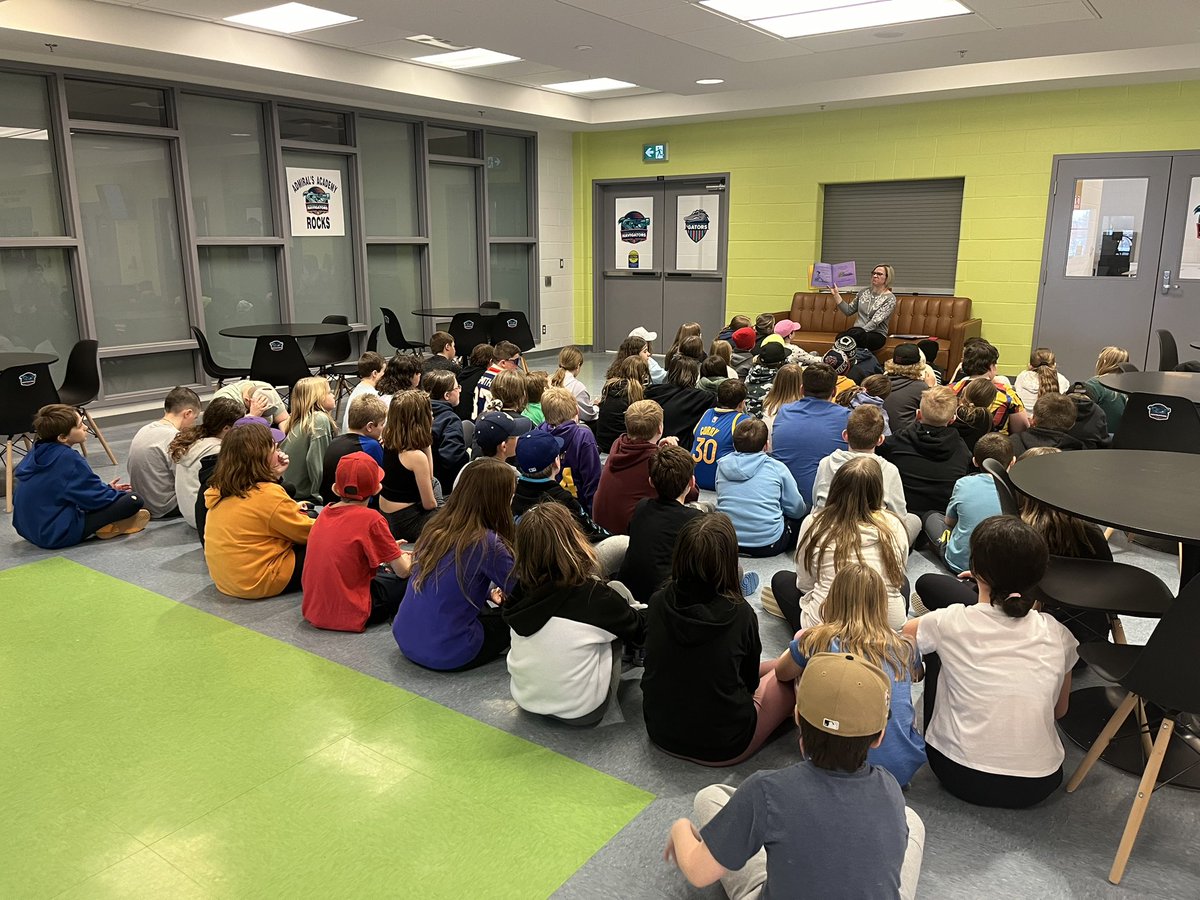 What a treat to be read to by Ms. Ryan today! Great books with positive messages! <a href="/AdmiralsAcad_NL/">Admiral’s Academy Navigators 🏳️‍🌈</a> <a href="/NLTeachersAssoc/">NLTA</a> #PlantingPositivityNL #NLEduWeek2024