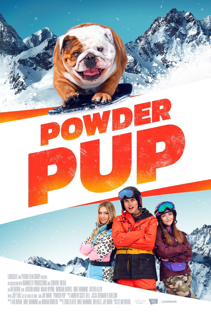 So Excited!! My Movie “Powder Pup” out in Theaters March 26, 2024🎥This is the official poster by Lionsgate! Great for the kids and grandkids ❤️Hope you will watch.