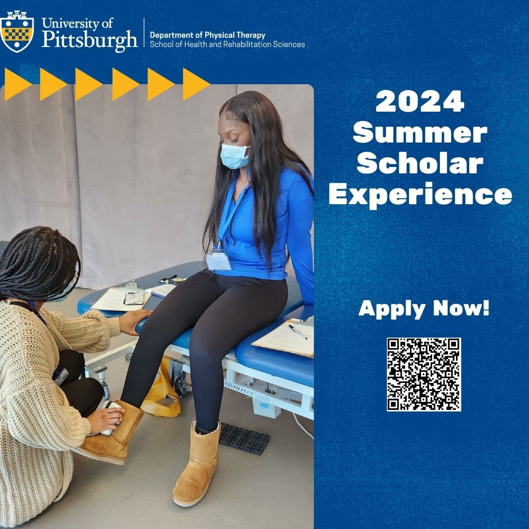 Help spread the word!
The University of Pittsburgh Department of Physical Therapy’s Advancing Diversity in Physical Therapy (ADaPT) program offers additional career exploration for students from communities that are underrepresented in physical therapy.