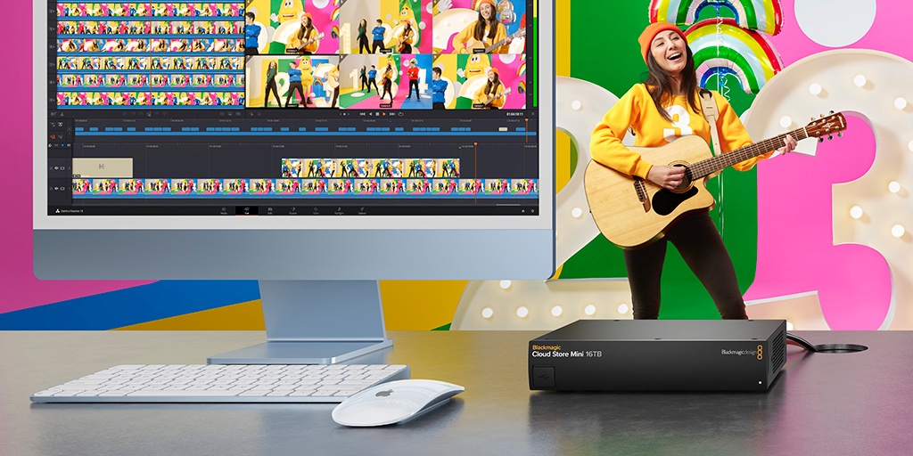 Blackmagic_News's tweet photo. Introducing Blackmagic Cloud Store Mini 16TB. A new 16TB model of our popular rack mount network storage with 10G Ethernet, Dropbox and Google Drive sync, 16TB of flash memory and HDMI monitoring! Available now for US$2,995. Learn more at https://t.co/OKcMu6L3Ob https://t.co/BquJtZr4S8