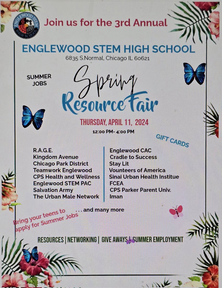 Englewood STEM High School (@newEnglewoodST1) on Twitter photo 2024-03-20 23:24:08