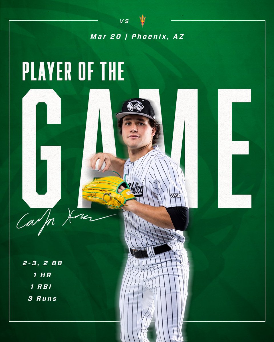 UVUbsb's tweet photo. Player of the Game! https://t.co/cF190od6xD