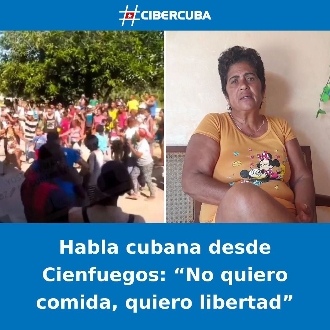 Habla cubana desde Cienfuegos: “No quiero comida, quiero libertad” Leer más: shrlnk.org/noticias/2024-… #CiberCuba #Cuba