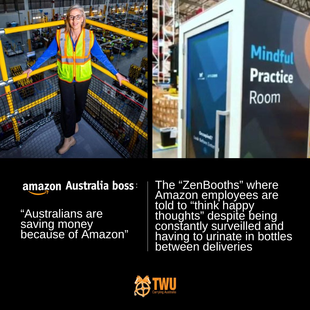 workers should be happy they're being exploited so Jeff Bezos can buy more spaceships