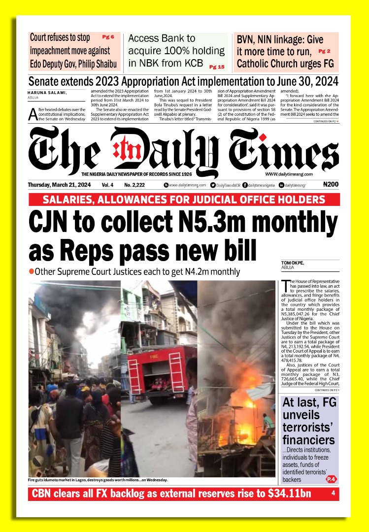 #HeadlineNews #coverstories #DailyTimesNGR #NewsUpdate #newsstories #viralpost #newsfeed #news #viralreels