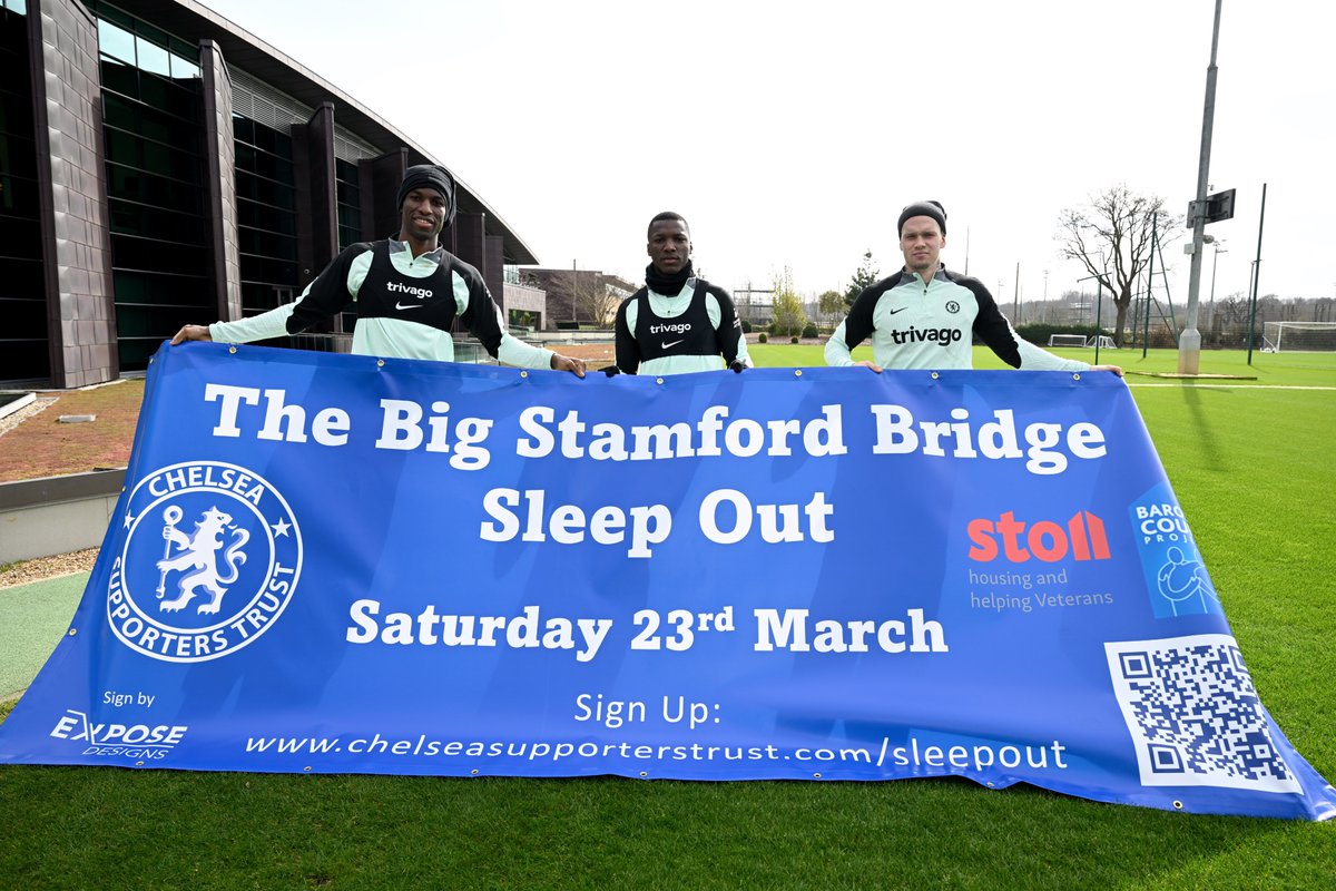 Just over 48hrs until the #CFCSLEEPOUT! The Big Stamford Bridge Sleep Out 2024 is raising money for @stoll_veterans & @BaronsProject. All donations are welcome! justgiving.com/campaign/bigst…