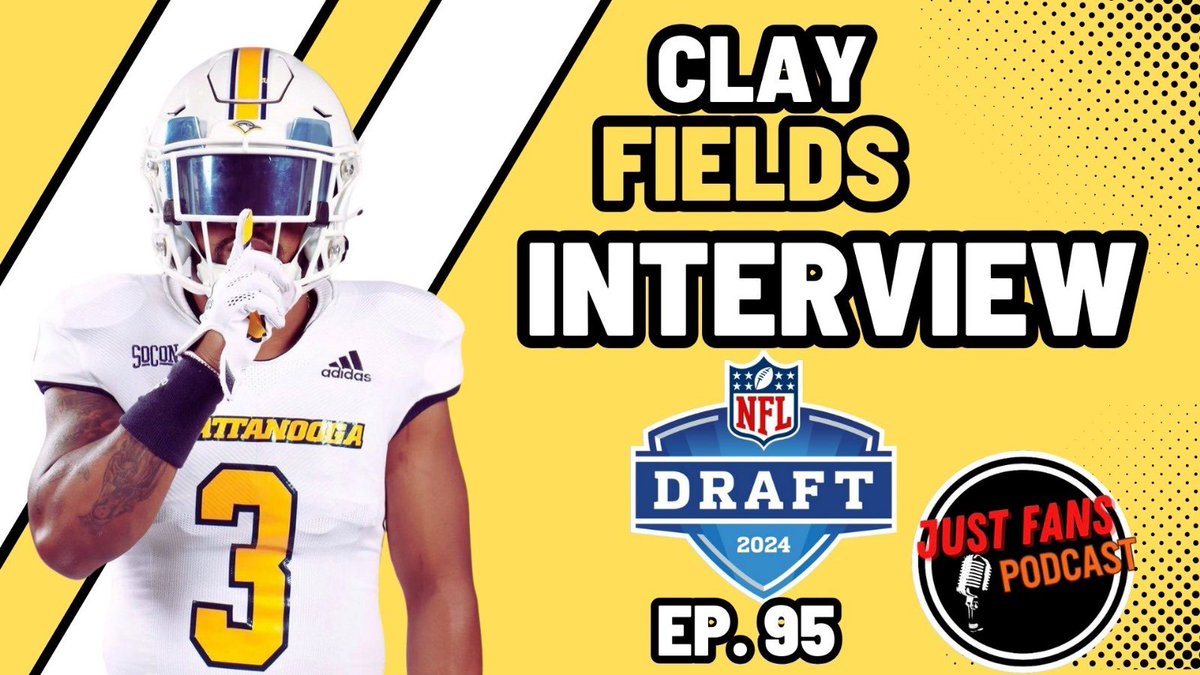 Continuing our series of NFL Prospects, we interviewed @ClayFieldsIII, DB out of @UTChattanooga! Guest host: @APeralez30 Interview premieres tonight at 8pm CST exclusively on our YouTube Please help the channel grow by subscribing to it! Link: youtu.be/zsohz0usLDs?si…