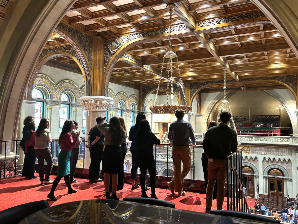 ICYMI <a href="/NYBCAP/">NY Birth Control Access Project</a> and <a href="/NYPIRG/">NYPIRG</a> advocates in Albany! 

It was a busy day: talking to legislators about the Campuses with EC Act, lunch with guest speaker Kathryn Garcia, a capitol tour, Assembly and Senate session, and ending the day with a group dinner. 😅 

Talk about #GettingBusy