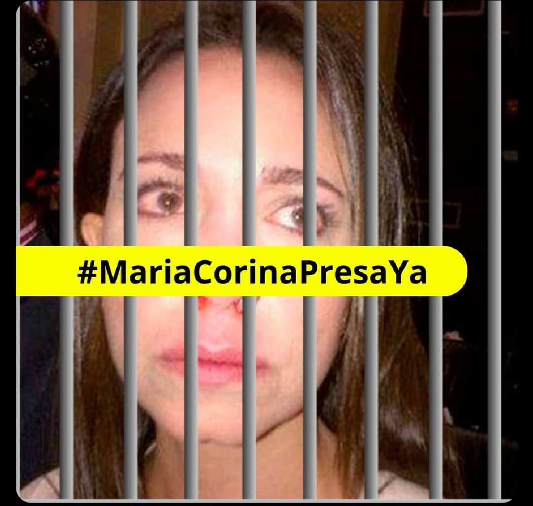 María Corina Machado ya debería estar presa, ya basta de joder.
#MariaCorinaPresaYa