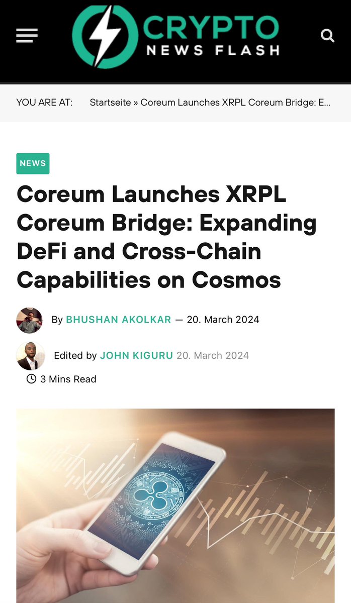 iamartikyoul8's tweet image. I guess the word is out. Welcome to the interchain⛓️🌐 
#defi #xrpl #interchain #coreum #superledger #cosmos #ibc