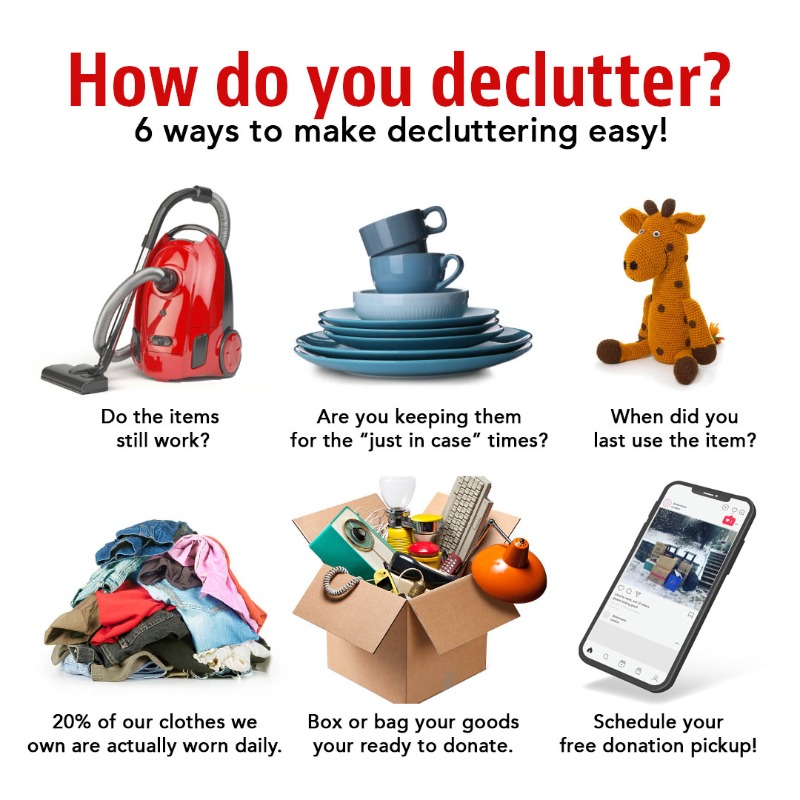 pickupdonation's tweet photo. Put a spring 🌼 in your step and take charge of the clutter that is stopping you in your tracks by decluttering your 🏡home. You’ll be moving closer to your goals.

🚚💨 Schedule a free donation pickup today to help support our charities in need.