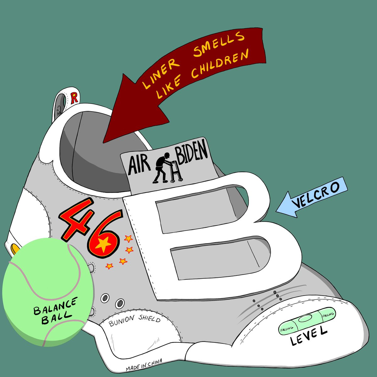 #sneaker #newrelease #sneakerdrop #shoes #sneakers #sneakerheads #joebiden #biden #drop #kicks #nike #puma #jordans #balenciaga #nb #newbalance #doodle #comic #art #illustrator #illustration #dailydoodle #dailyart #dailycomic #popart #miami #brickell #florida #305 #fjb