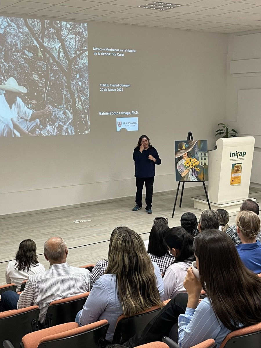 Full auditorium today for Gabriela Soto’s talk on some hidden Mexican scientists and discoveries. Thanks to the #WiCS from Cd. Obregon for organizing the event! #chingonas
