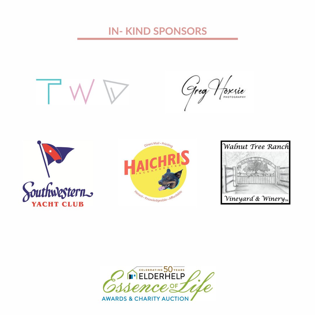 As we approach the Essence of Life 2024 event THIS weekend, we want to extend our gratitude to all of our sponsors. We are thrilled to announce the Essence of Life 2024 In-Kind Sponsors! Join us at our online auction, starting tomorrow at 9:00am PDT: bit.ly/EOL24