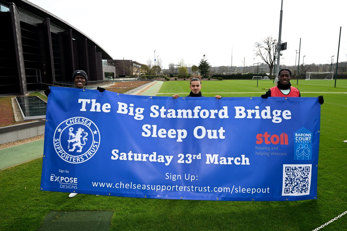 #CFCSLEEPOUT Ahead of a chilly night under the stars at Stamford Bridge, we would like to thank members of the #ChelseaFC Men's team for their support! ⭐️⭐️ All donations are welcome ⬇️ justgiving.com/campaign/bigst…