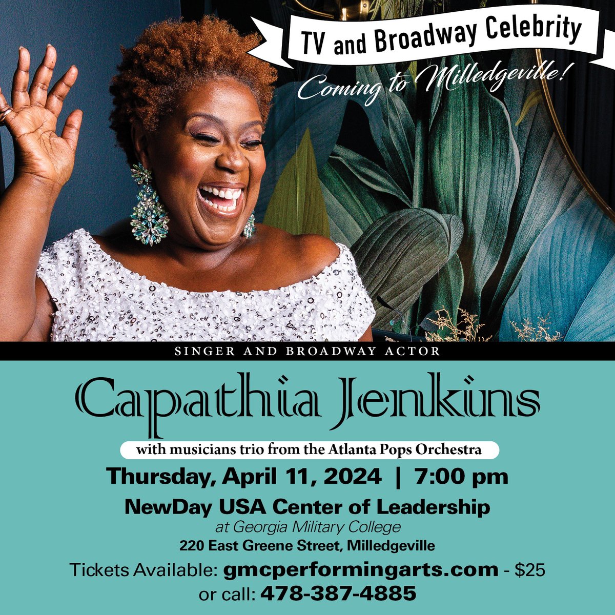 Who will be joining us to see Capathia Jenkins perform on April 11th?! We are excited to see her shine on our NewDay USA Center of Leadership's stage. Book your tickets today! 🎤 gmctickets.booktix.com/index.php