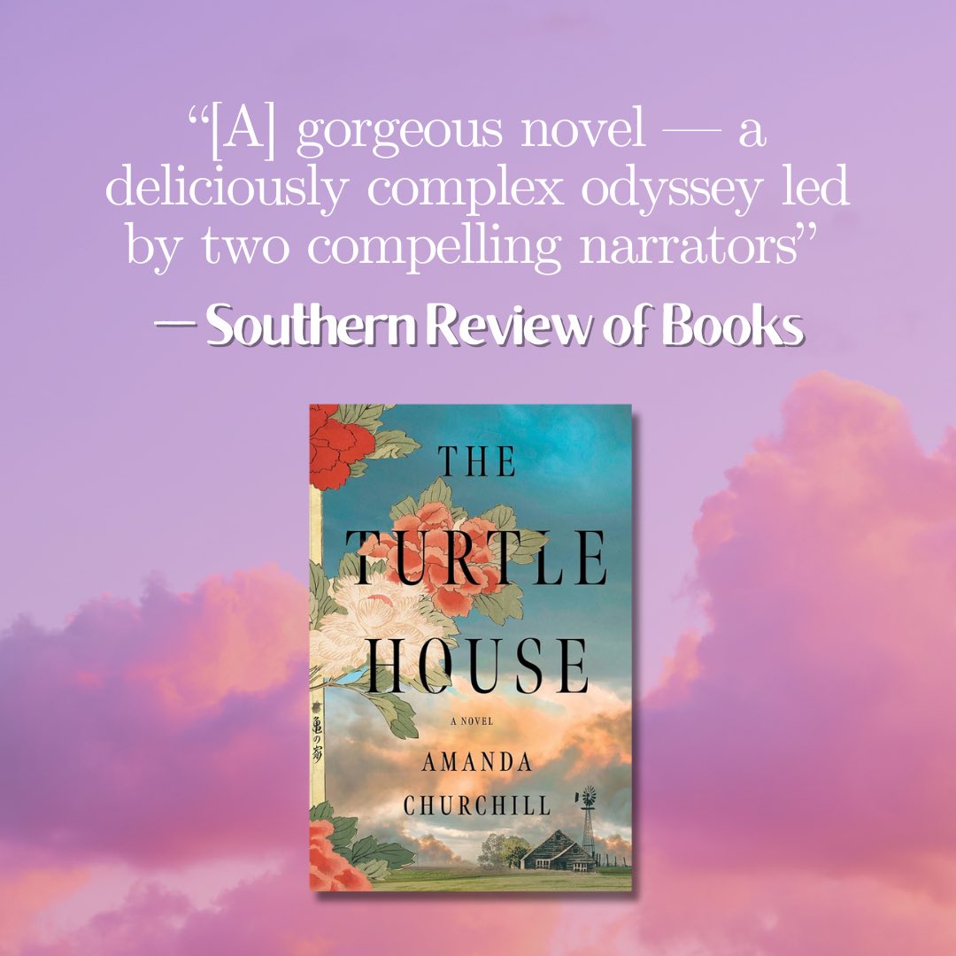 Aevitas Creative (@aevitascreative) on Twitter photo Moving between late 1990s small-town Texas to pre-World War II Japan and occupied Tokyo, a grandmother and granddaughter connect over a beloved lost place and the secrets they both carry.
THE TURTLE HOUSE by <a href="/agchurchill/">Amanda Churchill</a> is out now from <a href="/harperbooks/">Harper Books</a>. 🌅🏡 Moving between late 1990s small-town Texas to pre-World War II Japan and occupied Tokyo, a grandmother and granddaughter connect over a beloved lost place and the secrets they both carry.
THE TURTLE HOUSE by <a href="/agchurchill/">Amanda Churchill</a> is out now from <a href="/harperbooks/">Harper Books</a>. 🌅🏡