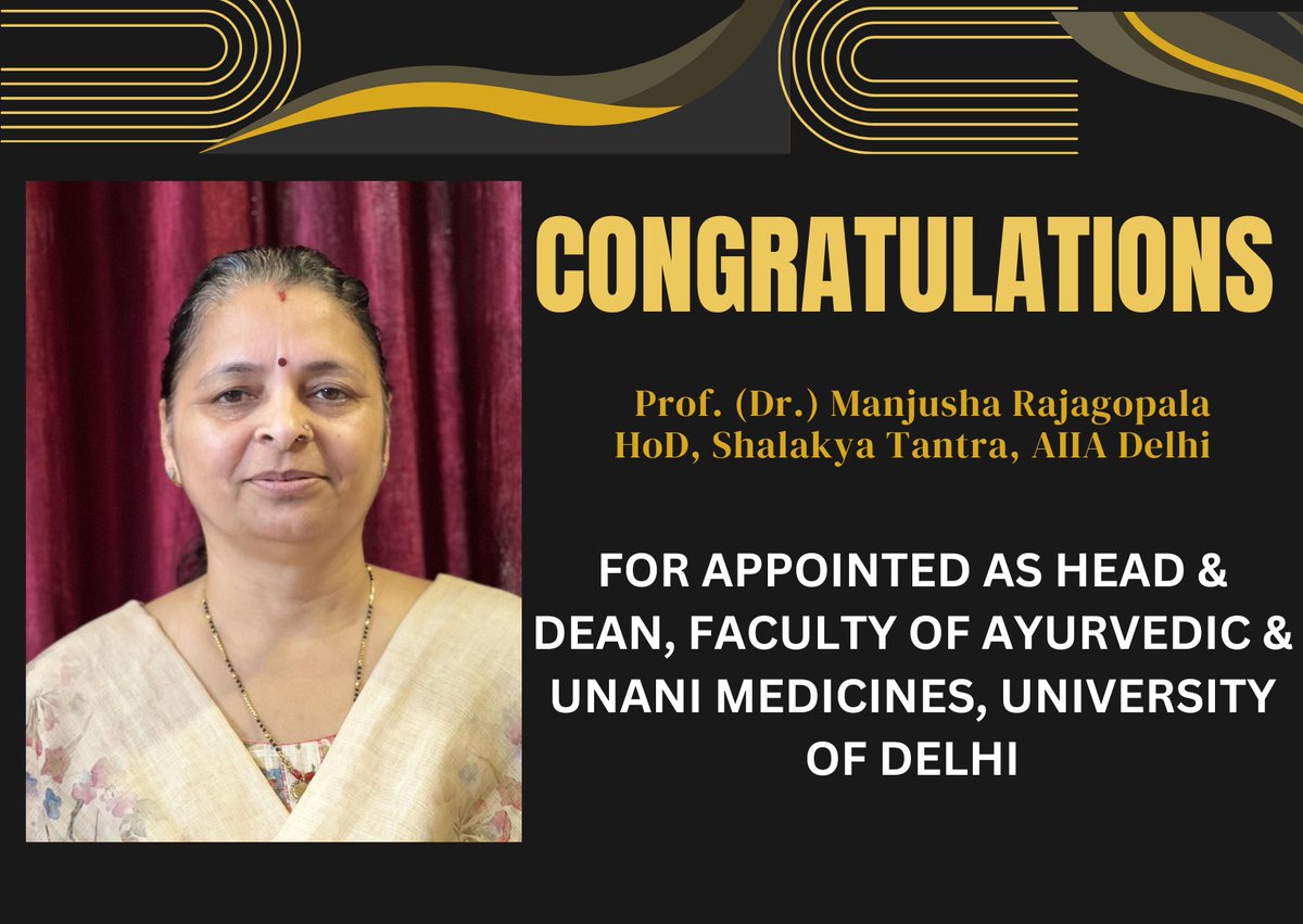 All India Institute of Ayurveda, New Delhi tweet media