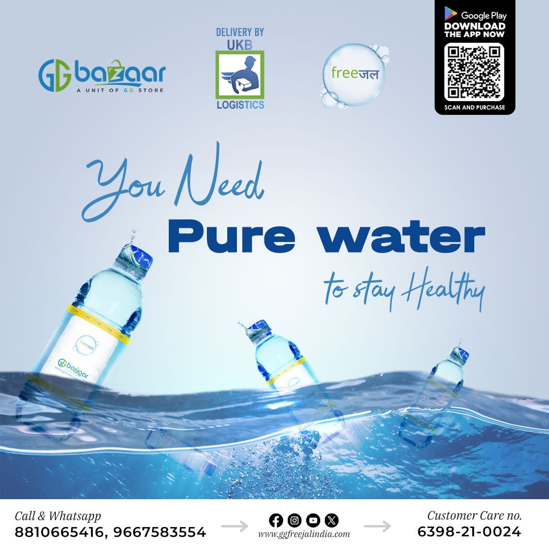 Don't compromise on the quality of your water. 
.
.
#ggbazaar #cleanwater #purewater #healthychoices #waterpurifier #bestchoice #healthiswealth #stayhydrated #stayhealthy #bestwater #drinkmorewater