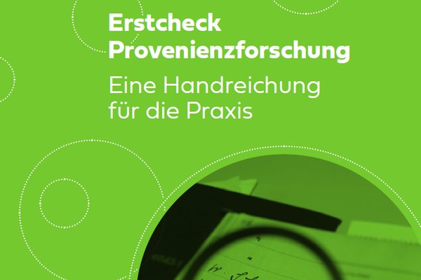 Die Museumsverbände Brandenburg, Hessen und Sachsen-Anhalt laden am Dienstag, den 9. April 2024, um 10 Uhr zum Online-Launch der Publikation "Erstcheck Provenienzforschung. Eine Handreichung für die Praxis" ein.

museen-brandenburg.de/startseite